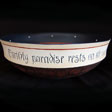 Traditional Swedish Calligraphy inscription on 12'' bowl