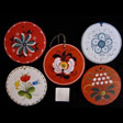 Assorted Rosemaling style ornaments, 3'' $9.00